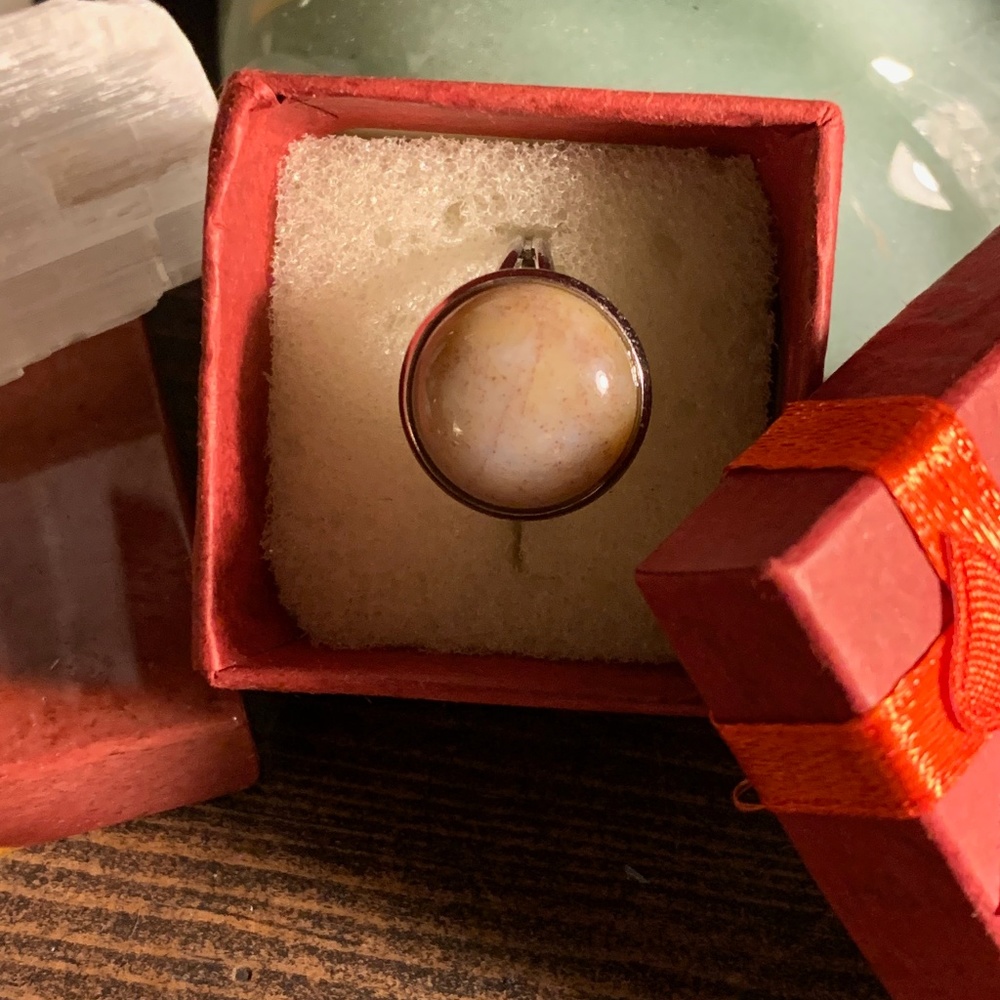 Alchemy63 Handmade Silver & Ocean Jasper Ring